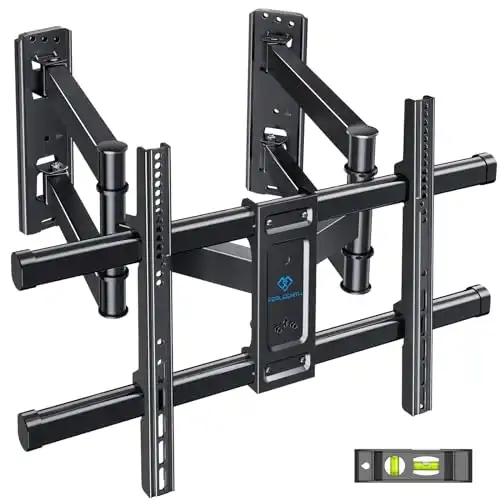 PERLESMITH Corner TV Wall Mount for 37-70 Inch LED, LCD 4K Flat Curved Screen TVs up to 99 lbs