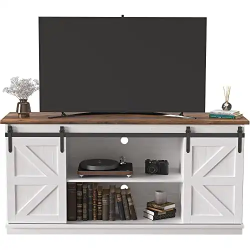 JUMMICO 65-Inch Farmhouse Stand