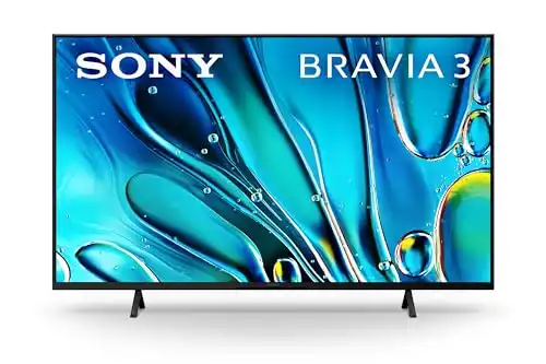 Sony 50-Inch Class 4K Ultra HD BRAVIA 3 LED Smart TV with Google TV, Dolby Vision HDR