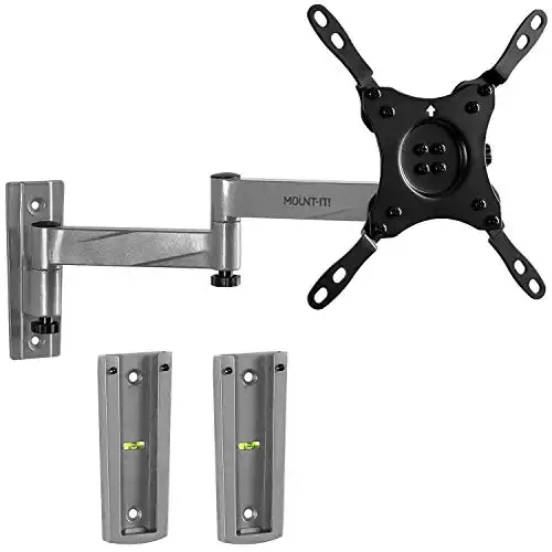 Mount-It! Locking RV TV Mount with Dual Wall Plates & Quick Release | Full Motion Rust-Resistant Aluminum Arm