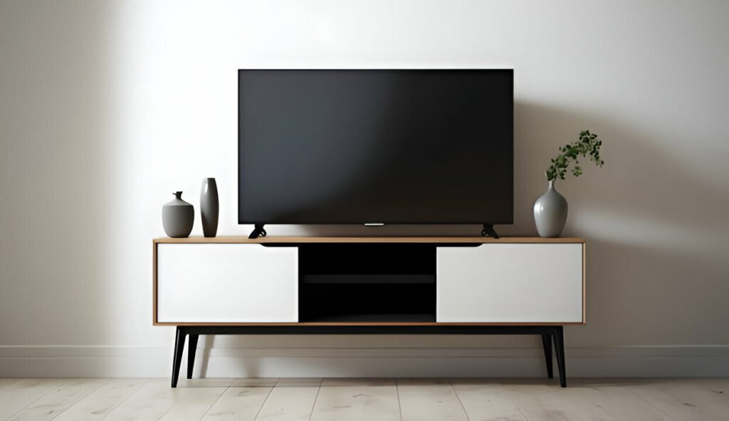 solid wood tv stand